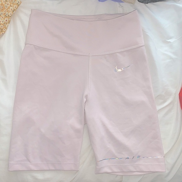 pink nike biker shorts